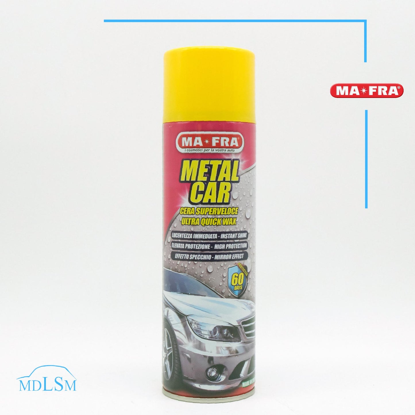 MAFRA METAL CAR CERA RAPIDA AUTO EFFETTO LUCIDO E PROTTETIVO AUTO METALIZZATE