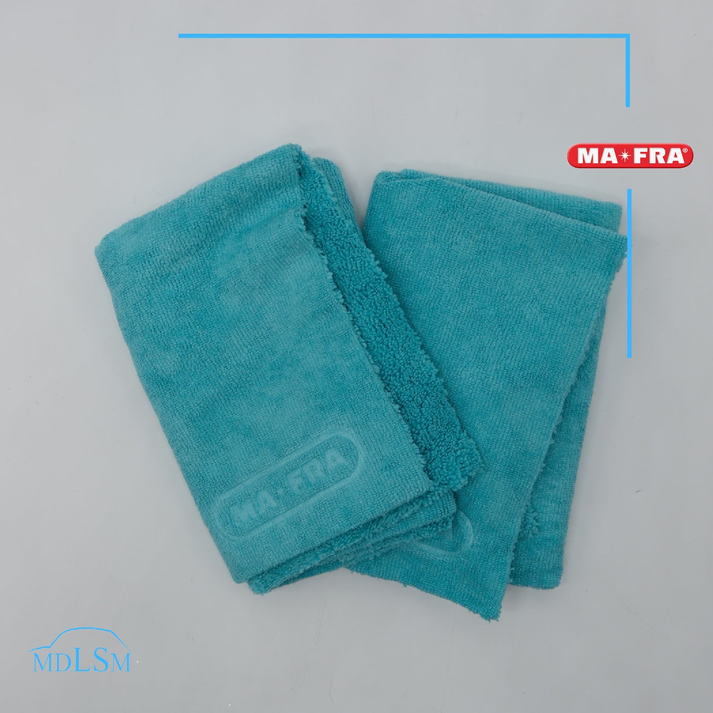 MAFRA 2 PANNO DOUBLE FACE IN MICROFIBRA 40X40 MULTIUSO PULIZIA RIFINITURA A0501