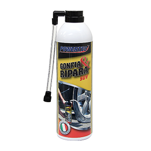 PowerTec Gonfia e Ripara 500ml Spray Ripara Foratura Auto SUV | PowerTec | LS Motors