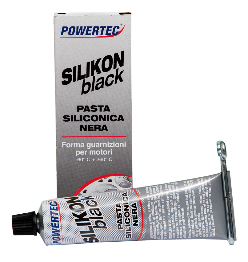 PowerTec Pasta Siliconica Nera ad Alte Temperature 250°C 75gr | PowerTec | LS Motors