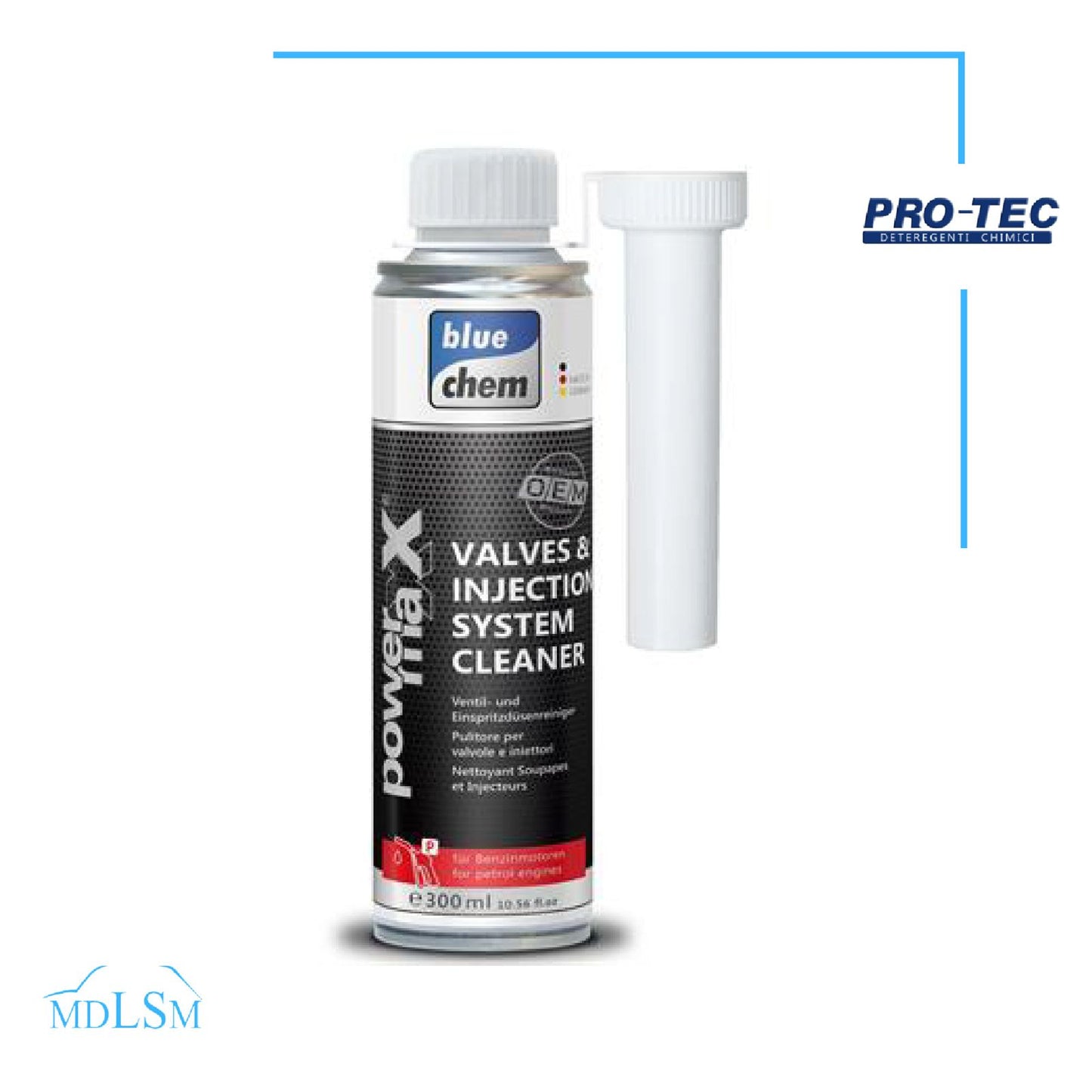 BLUE CHEM - ADDITIVO PULIZIA PER VALVOLE E INIETTORI BENZINA "PT33078"