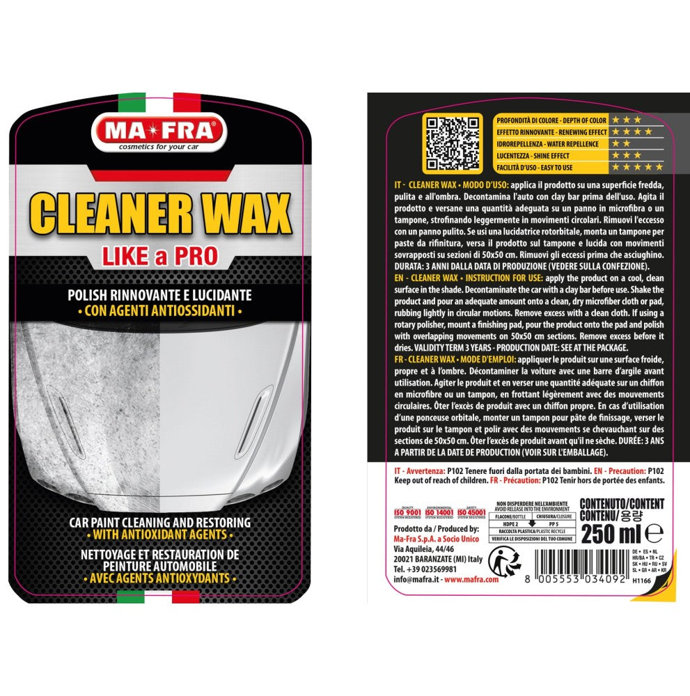 MA-FRA Cleaner Wax - Vista prodotto