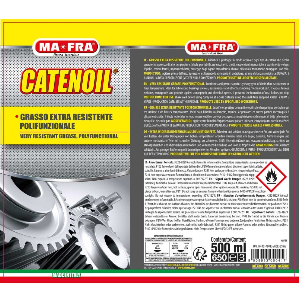 MA-FRA Catenoil grasso filante spray lubrificante catena moto bici professionale