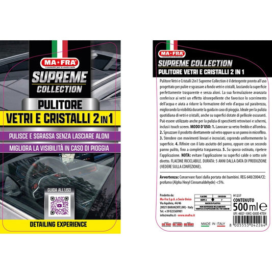 MA-FRA Supreme Collection Pulitore Vetri 2in1