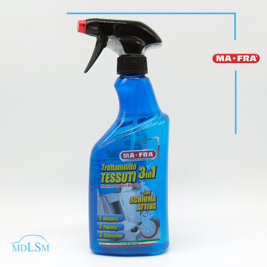 MAFRA TRATTAMENTO TESSUTI 3in1 ALCANTARA AUTO SMACCHIA E DETERGE 500ML "H0540"