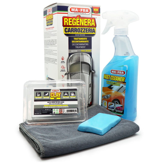 MA-FRA Kit Regenera Carrozzeria Auto Decontaminante Auto Fast Cleaner