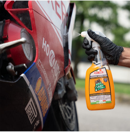 MA-FRA Bike Clean & Shine Cleans and Polishes Waterless Scratch-Free for Motorbikes