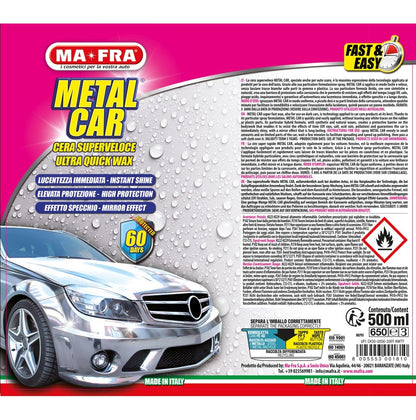 MA-FRA Metal Car Quick Wax for Cars Gloss and Protective Effect Metallic Paint