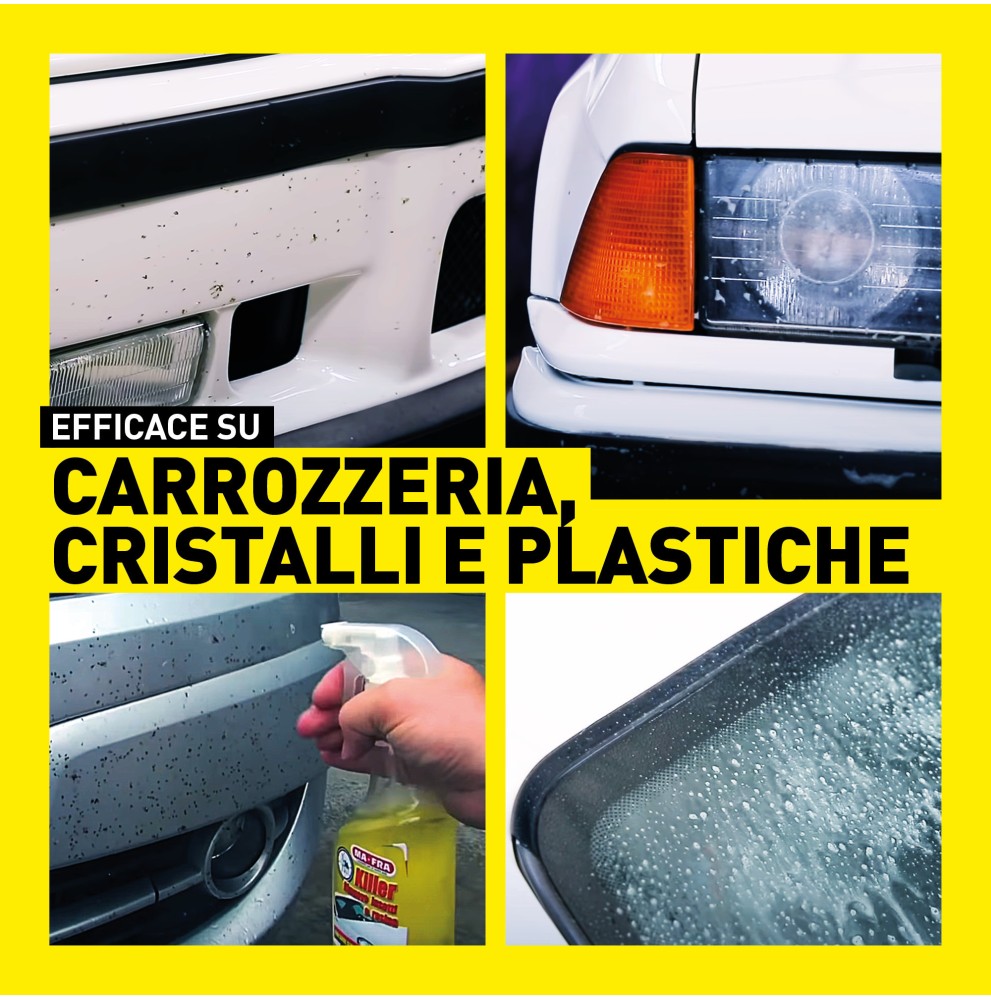 MA-FRA Killer Elimina Insectos de la Carrocería del Coche Fácil y Rápido