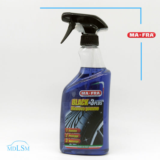 MA-FRA BLACK 3 PLUS RINNOVA E PROTEGGE GOMME NERO GOMME PRATICO E VELOCE “H0780”