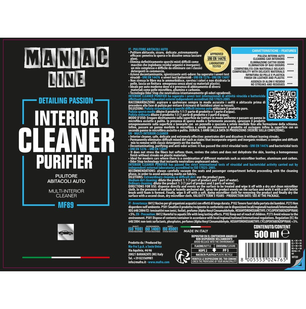 MA-FRA Interior Cleaner Purifier - Vista confezione