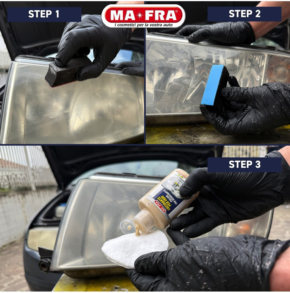 MA-FRA Kit Regenera Fari - Vista risultato