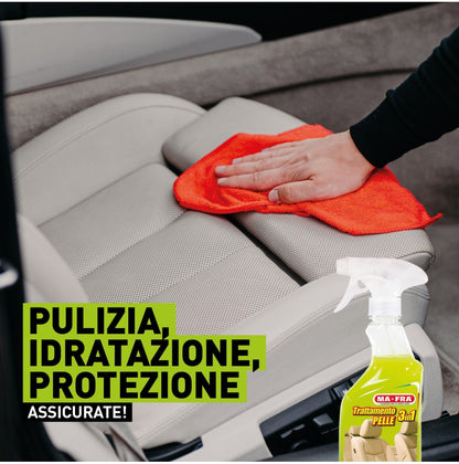 MA-FRA 3-in-1 Leather Treatment Cleans Hydrates Protects and Softens