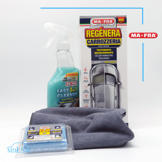 MAFRA KIT REGENERA CARROZZERIA AUTO DECONTAMINANTE AUTO FAST CLEANER "H0946"