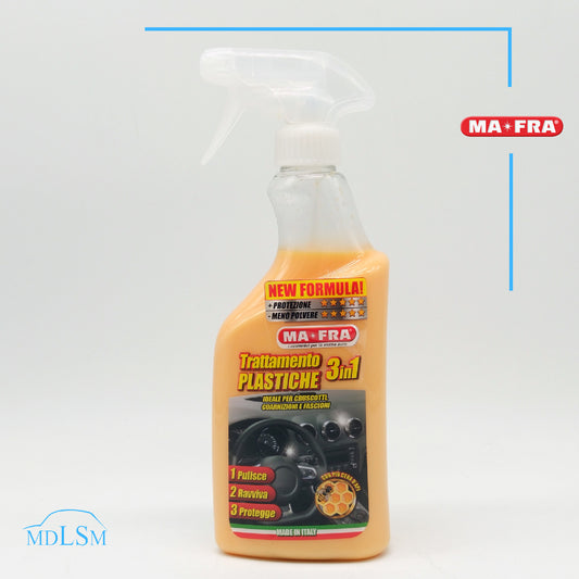 MAFRA TRATTAMENTO PLASTICHE 3in1 500ML PULISCE RAVVIVA E PROTEGGE "H0542"