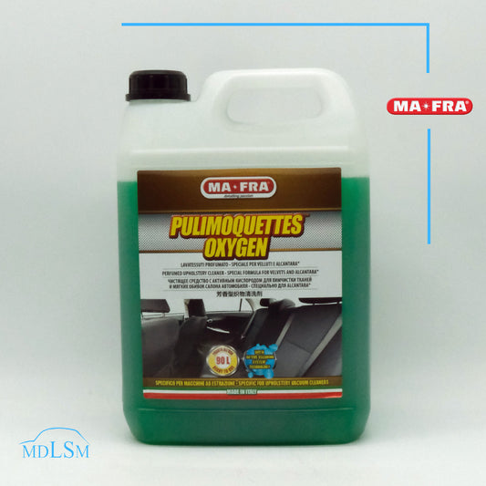 MA-FRA Pulimoquettes Oxygen Detergente Per Tessuto Velluto Interno Auto 4500 ML | MA-FRA | LS Motors
