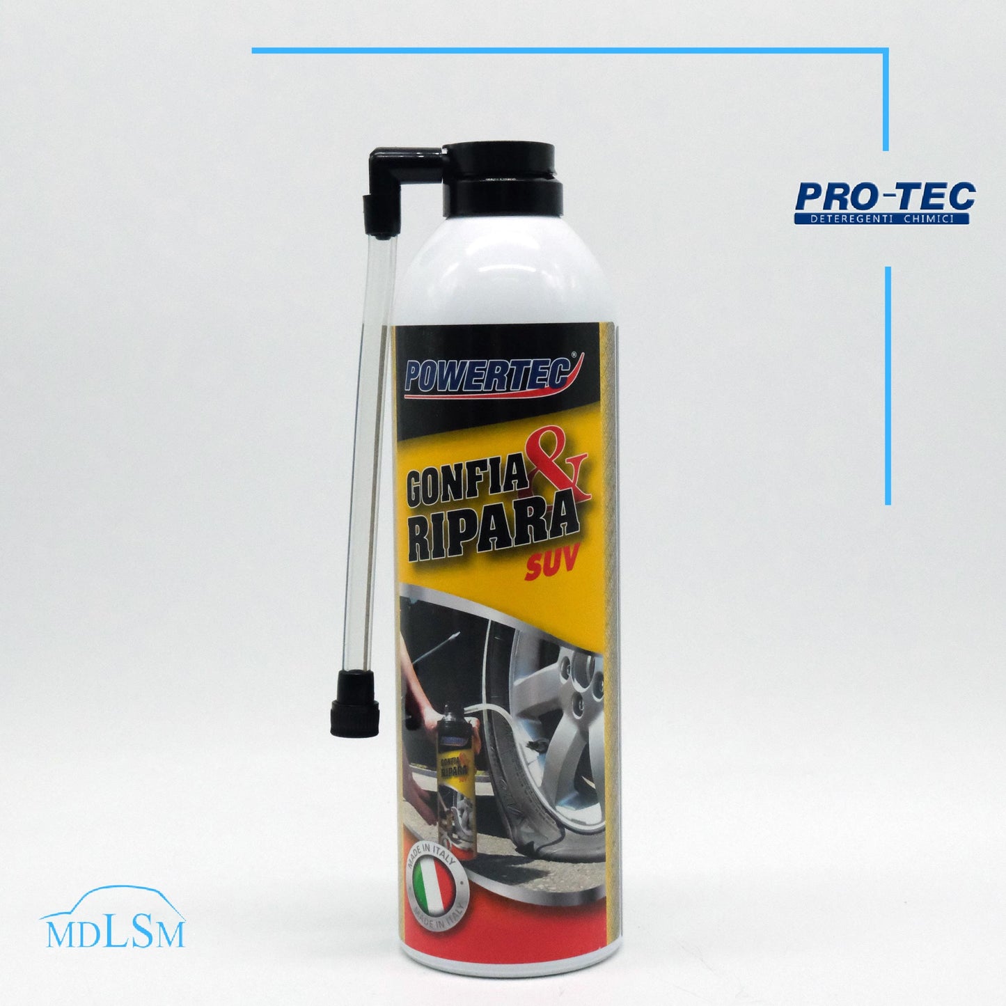 POWERTEC GONFIA E RIPARA IDEALE PER AUTO SUV SPRAY 500ML RIPARA FORATURA PW0111