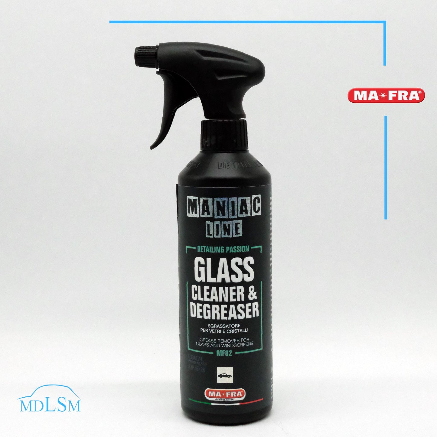 MAFRA MANIAC LINE GLASS CLEANER & DEGREASER SGRASSATORE VETRI E CRISTALLI "MF82"