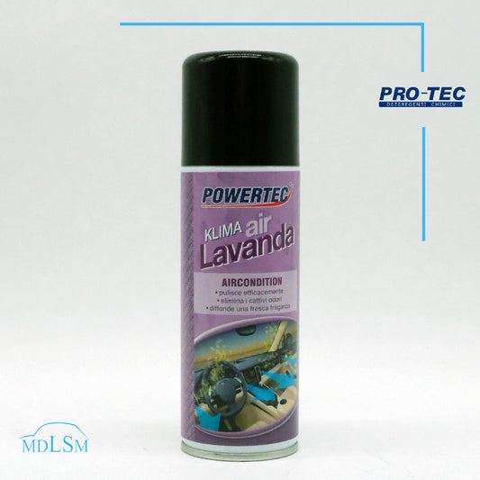 POWERTEC KLIMA AIR LAVANDA ELIMINA CATTIVI ODORI E BATTERI DIFFONDE FRESCHEZZA