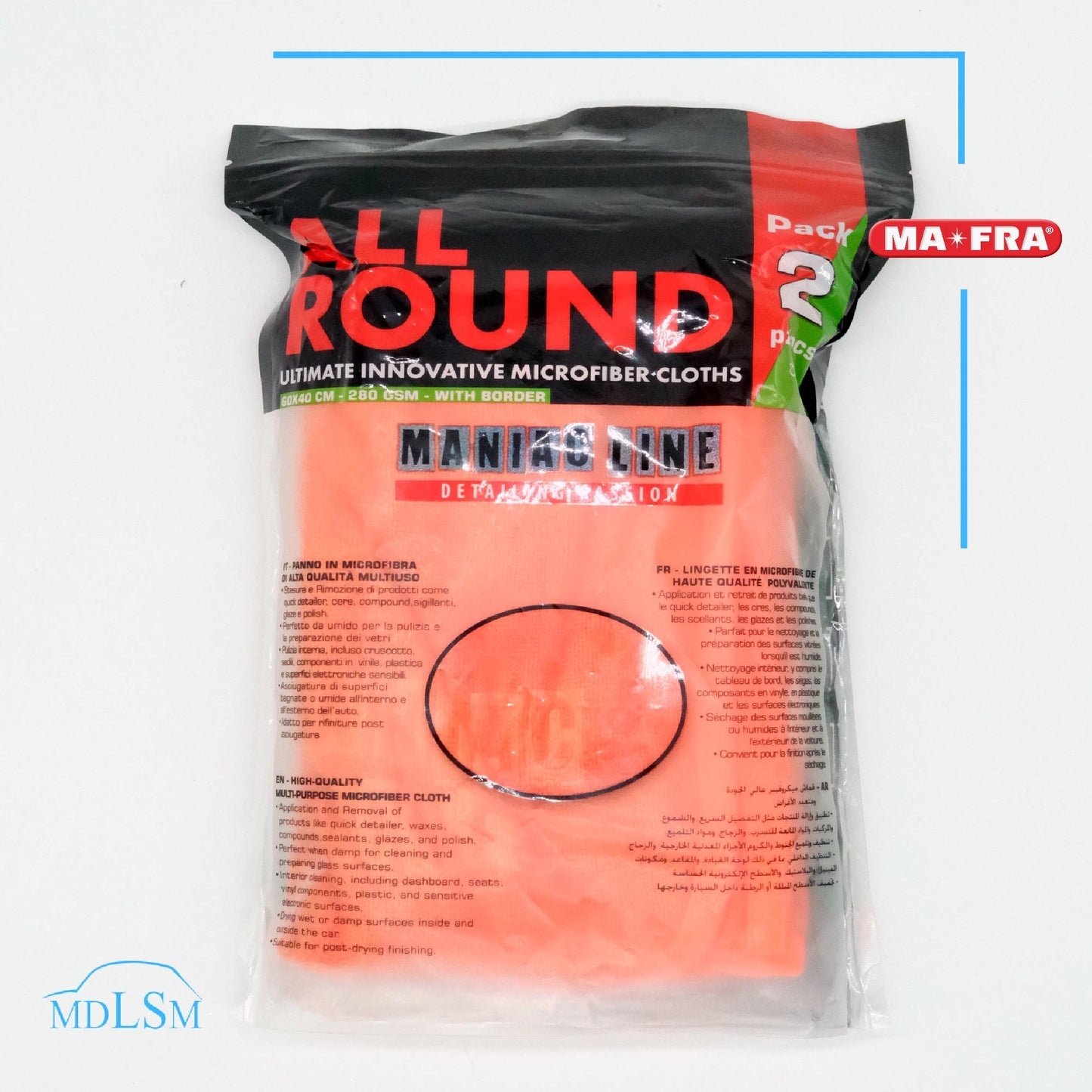 MAFRA ALL ROUND ULTIMATE INNOVATIVE PANNO IN MICROFIBRA PROFESSIONALE AUTO A0490
