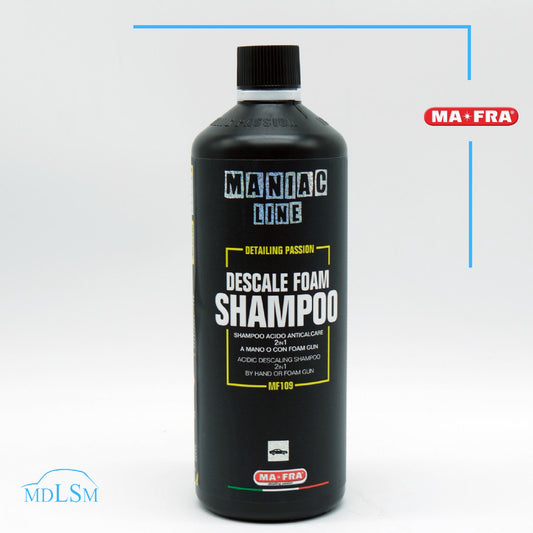 MAFRA MANIAC LINE DESCALE FOAM SHAMPOO ACIDO ANTICALCARE 2in1 BRILLANTEZZA MF109