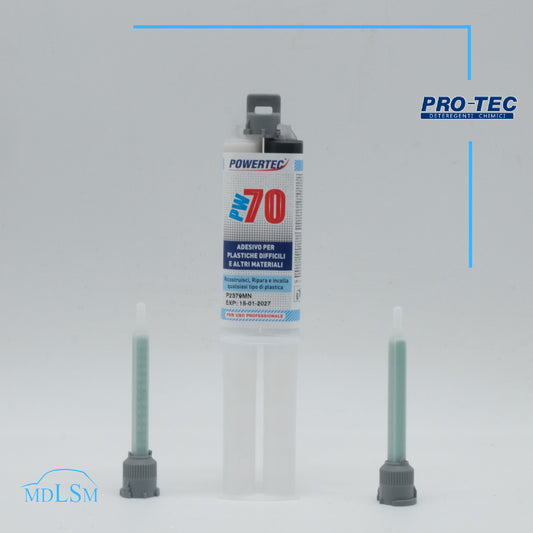 POWERTEC - ADESIVO PER PLASTICHE A DUE COMPONENTI BUONA RESISTENZA ACQUA PW2007
