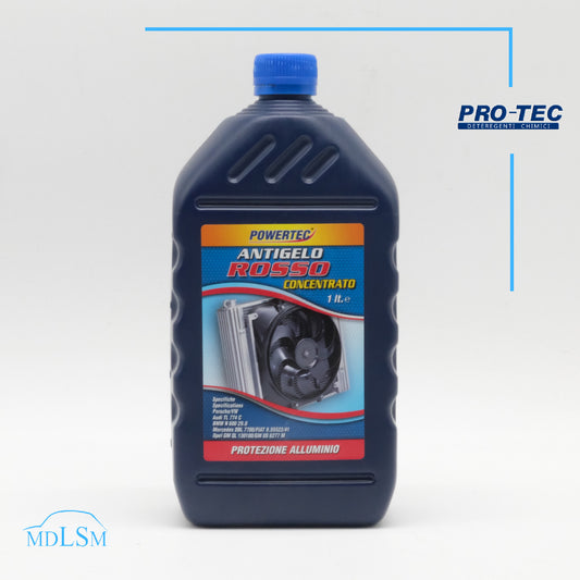 POWERTEC LIQUIDO ANTIGELO ROSSO CONCENTRATO PROTEZIONE ALLUMINIO 1L "PW2608"