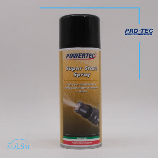 POWERTEC - SUPER START SPRAY PER AVVIAMENTO A FREDDO PER MOTORI BENZINA E DIESEL
