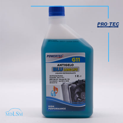 POWERTEC - LIQUIDO ANTIGELO REFRIGERANTE BLU LONG LIFE 1L G11 - PW2308