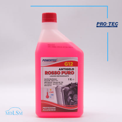 POWERTEC - LIQUIDO ANTIGELO REFRIGERANTE ROSSO PURO G12 1L - PW1502