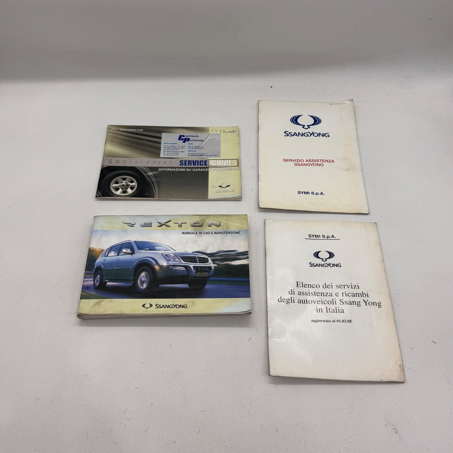 LIBRETTO USO E MANUTENZIONE SSANGYONG REXTON 2004 ITALIANOORIGINALE UM-446