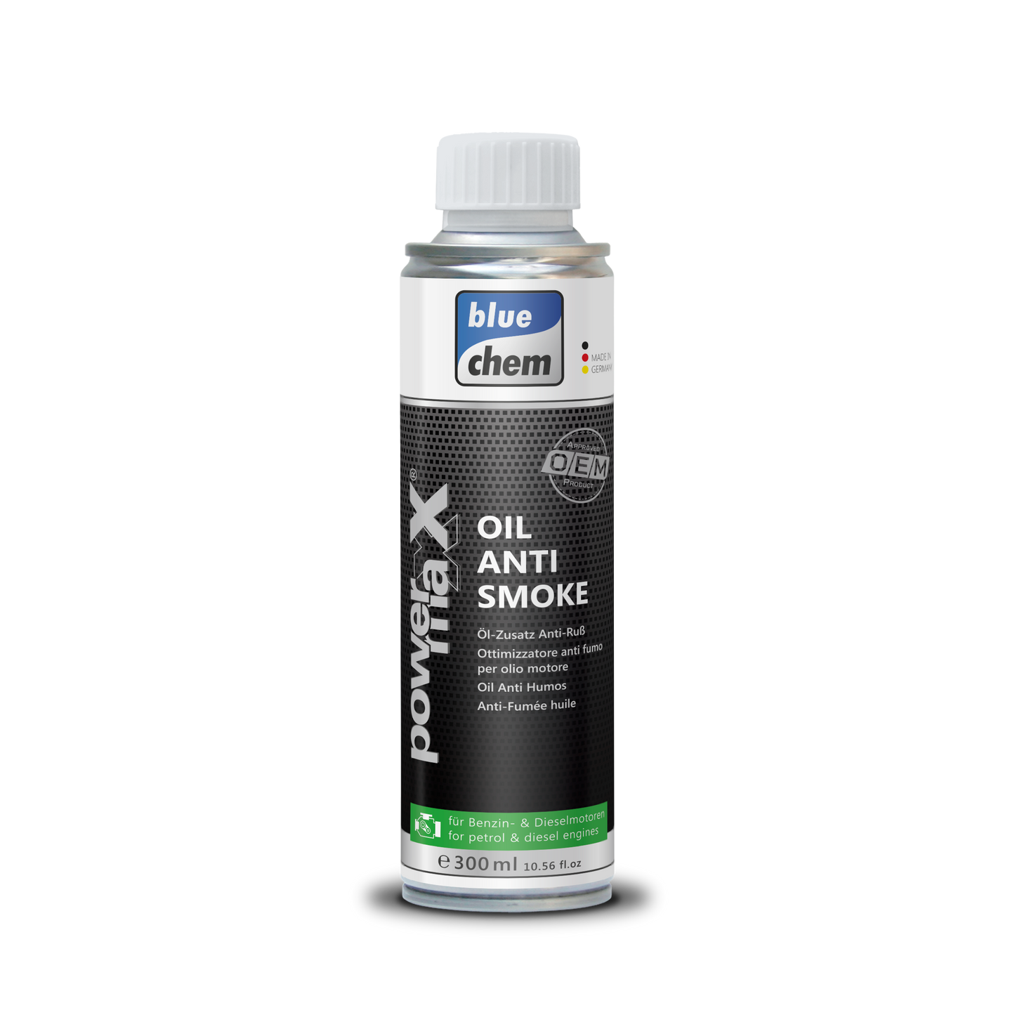 Blue Chem - Anti Smoke Oil Additive Reduces Smoke Formation