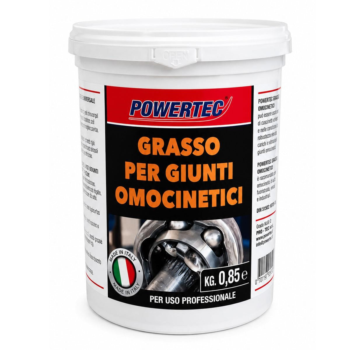 PowerTec - Grasso PER Giunti Omocinetici 850g (nero)