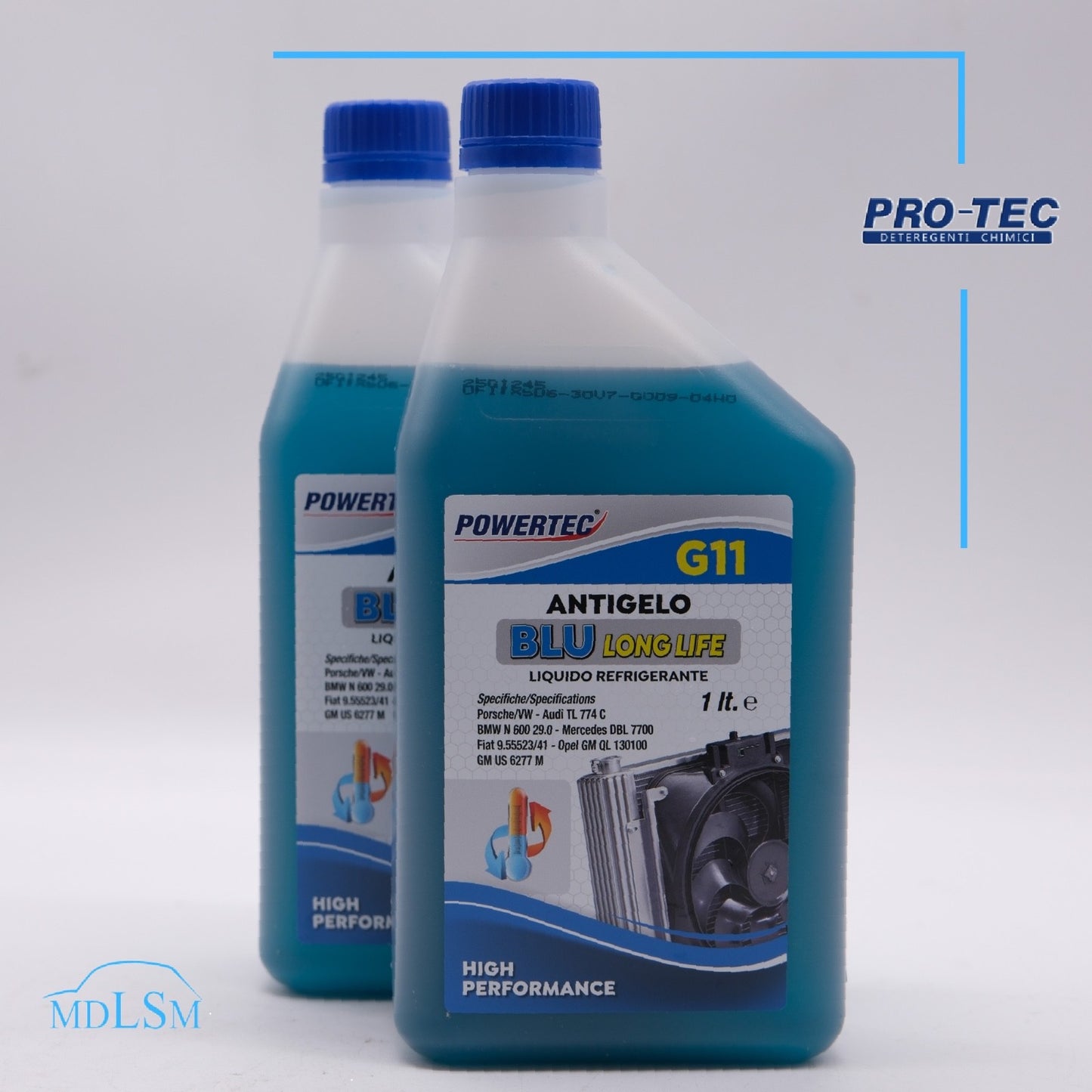PowerTec Liquido Antigelo Refrigerante Blu Long Life G11 1l | PowerTec | LS Motors