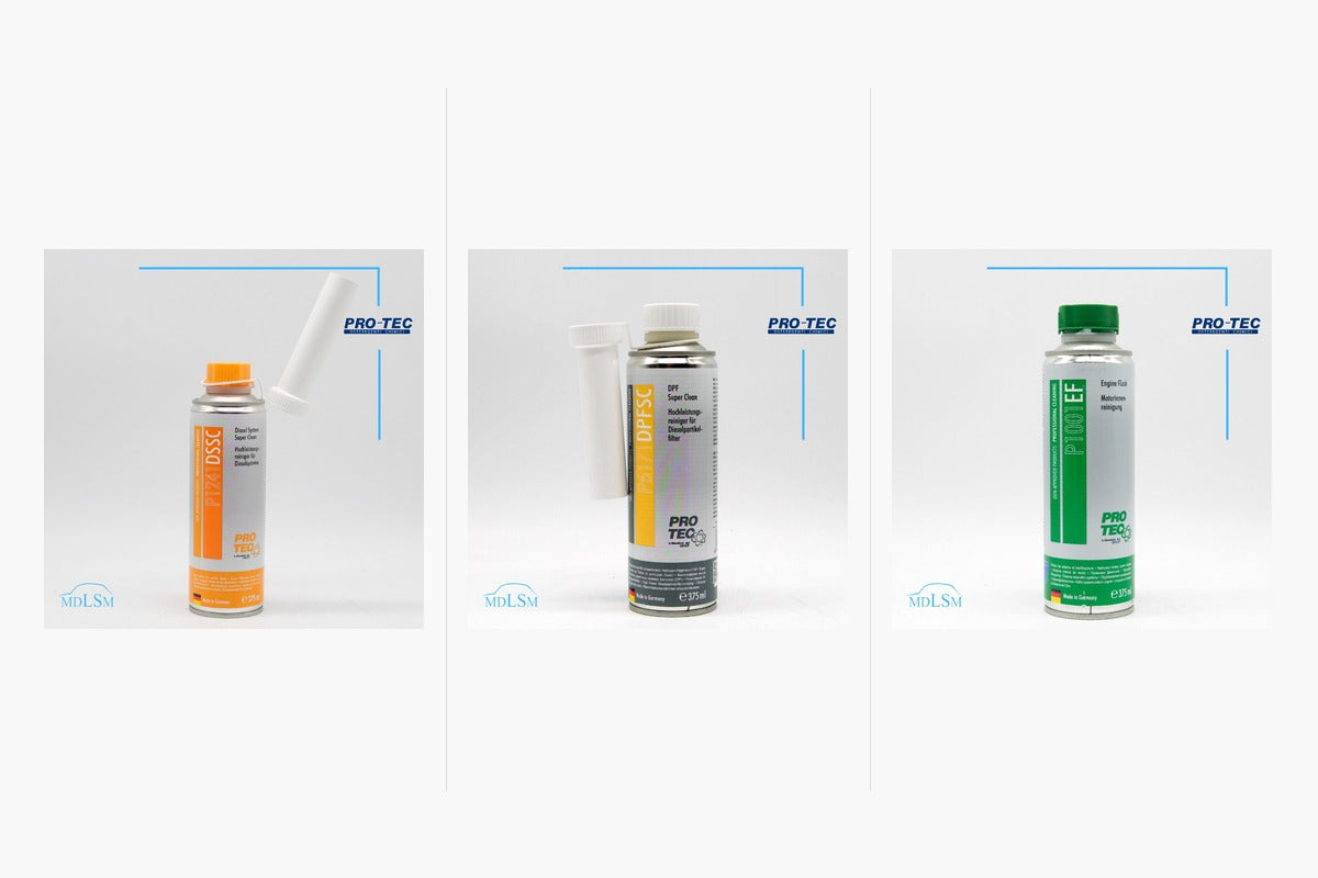 Kit Additivi Diesel Completo Pro-Tec – Diesel System Super Clean, DPF Super Clean e Engine Flush