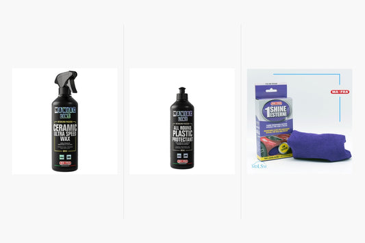 Kit Protezione Carrozzeria MA-FRA Maniac Line – Ceramic Ultra Speed Wax SiO2, Plastic Protectant e panno