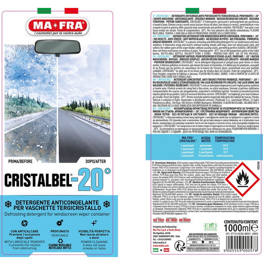 MA-FRA Cristalbel -20 antigelo invernale concentrato parabrezza lavavetri auto moto