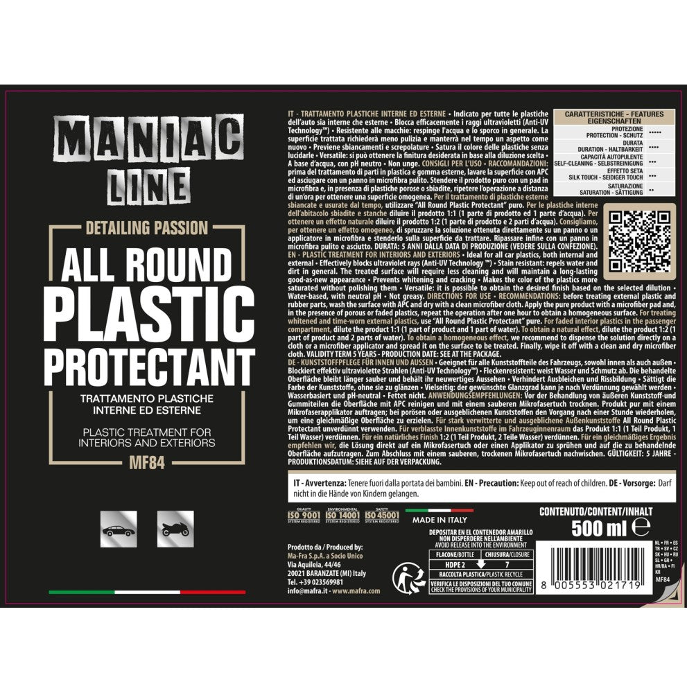 MA-FRA All Round Plastic Protectant - Vista prodotto