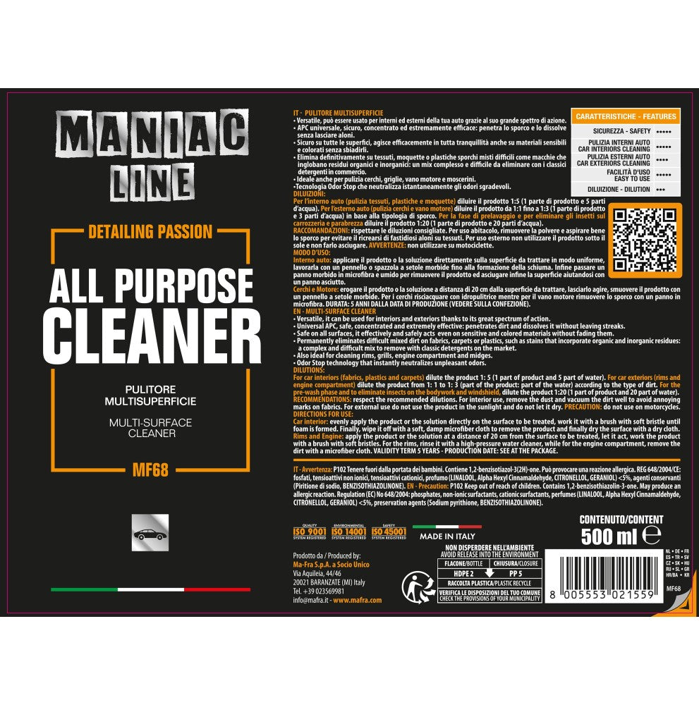 MA-FRA All Purpose Cleaner - Vista prodotto