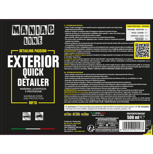 MA-FRA Exterior Quick Detailer - Vista prodotto