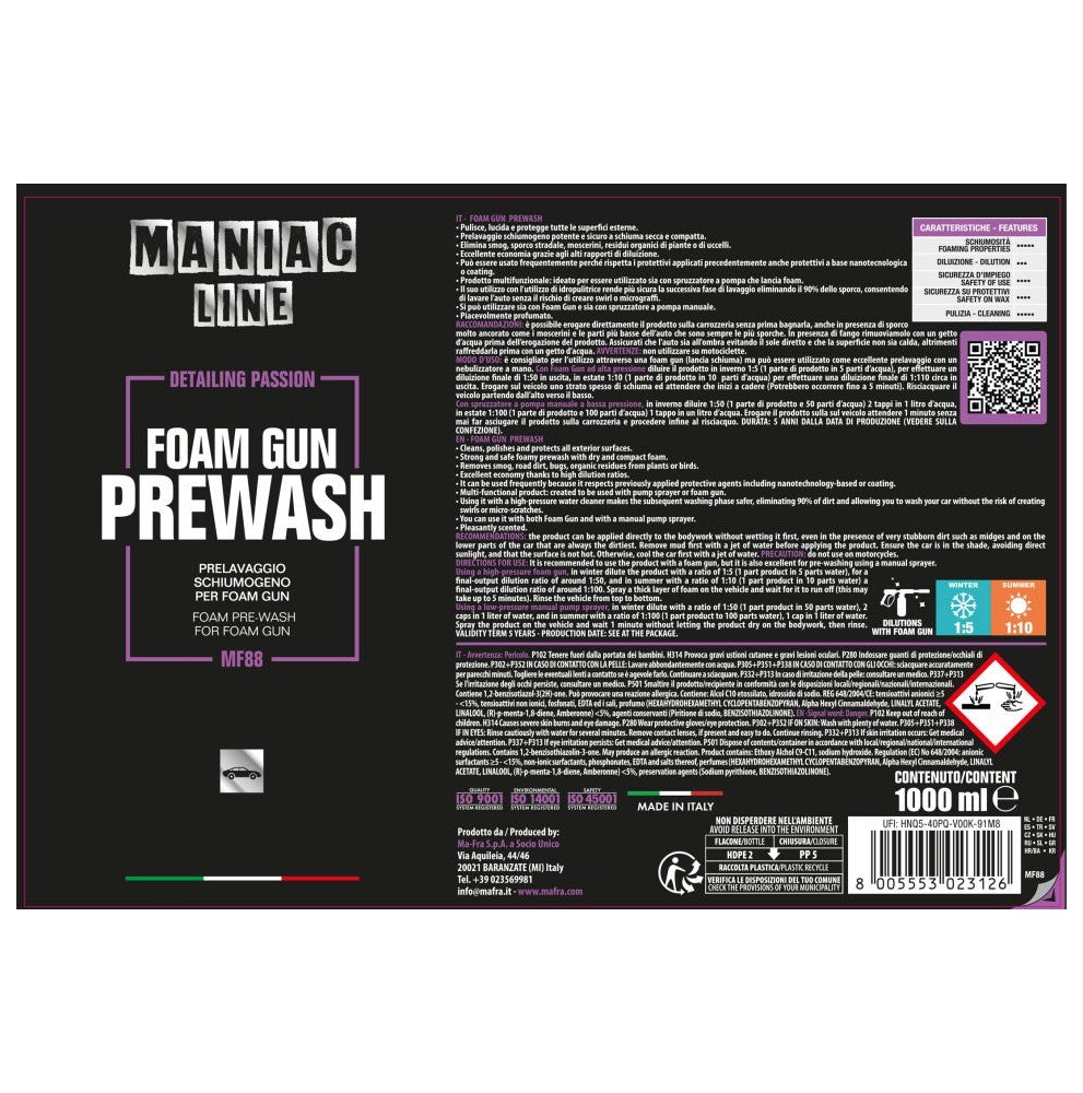 MA-FRA Foam Gun Prewash - Vista prodotto