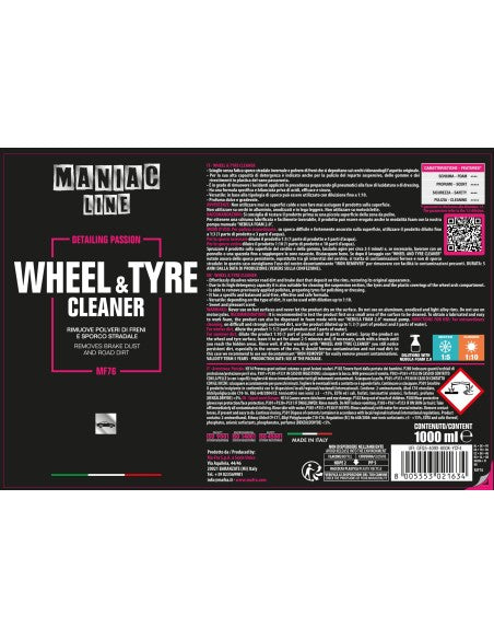 MA-FRA Wheel & Tyre Cleaner - Maniac Line For Car Detailing | MA-FRA | LS Motors