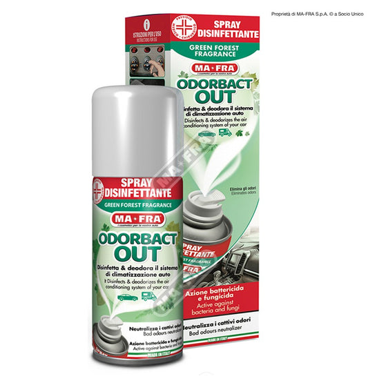 MA-FRA Odorbact Green Forest PMC spray disinfettante interni auto