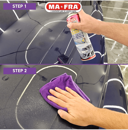 MA-FRA 3Shine tre panni microfibra multiuso pulizia auto moto detailing