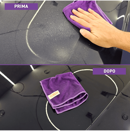 3Shine MA-FRA set panni microfibra uso su interni cruscotto sedili auto