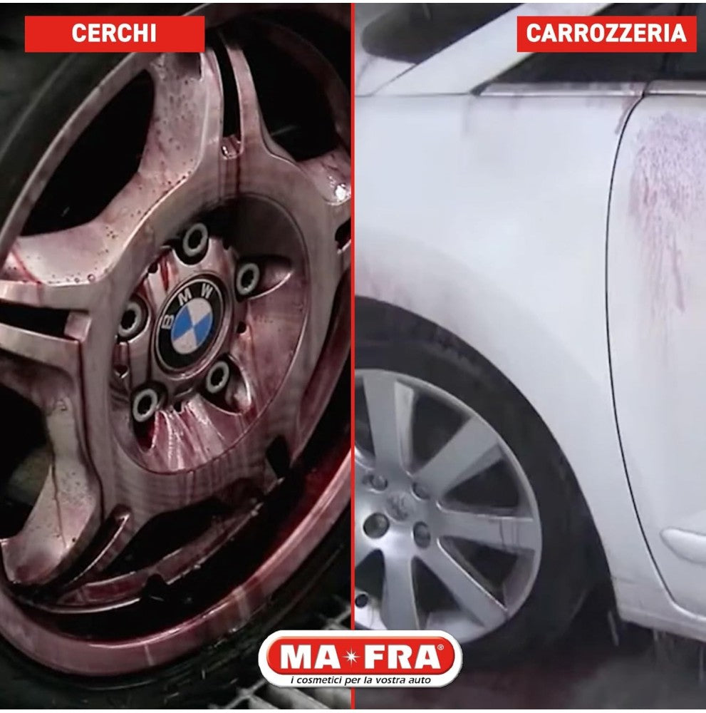 MA-FRA Fallout Iron Remover 500ml prodotto car detailing decontaminante cerchi
