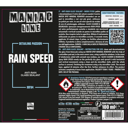 MA-FRA Rain Speed - Vista prodotto
