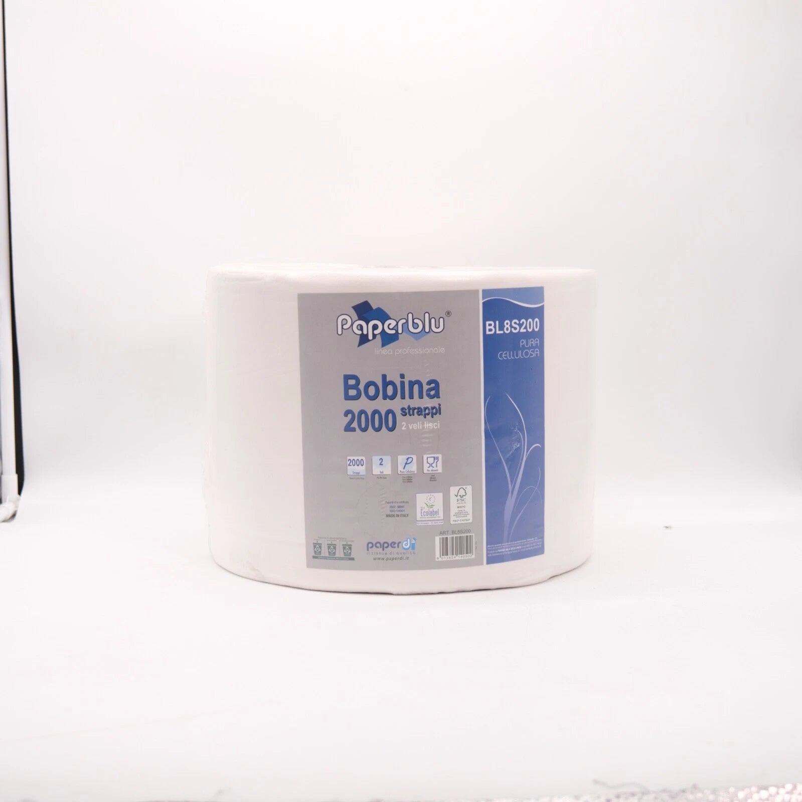 Bobina Carta 2000 Strappi 5kg Maxi Pura Cellulosa Due Veli Rotolone Rotoloni | LS Motors | LS Motors