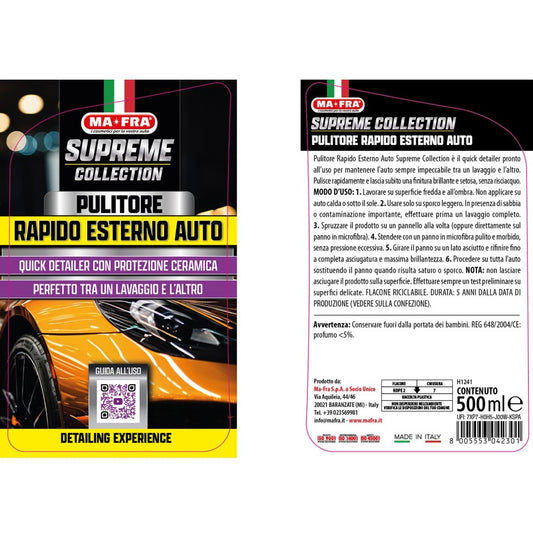MA-FRA Supreme Collection Pulitore Rapido Esterno