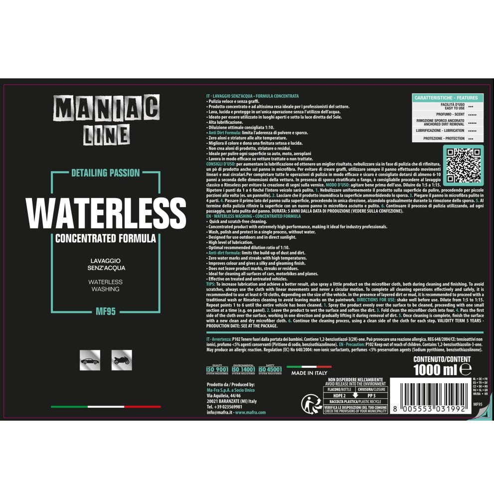 MA-FRA Waterless - Vista prodotto
